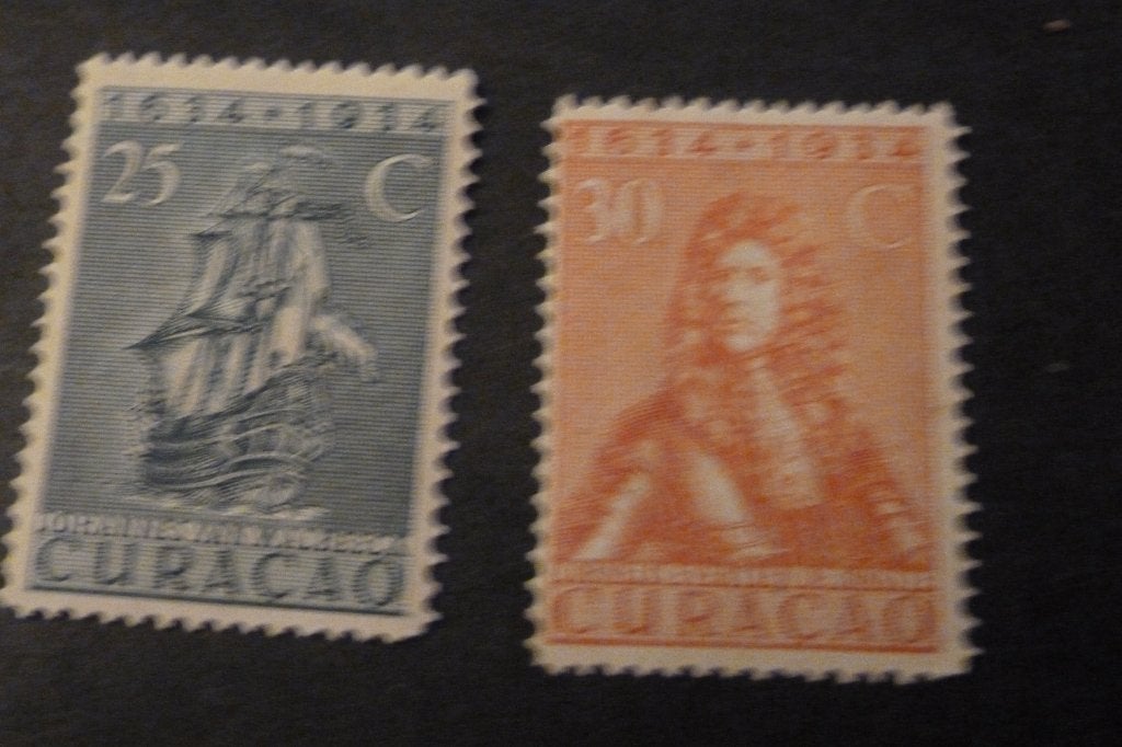 Postzegels - Curacao 25 en 30 cent 1934 ongestempeld (h 5, Postzegels en Munten, Ophalen of Verzenden, T/m 1940, Postfris