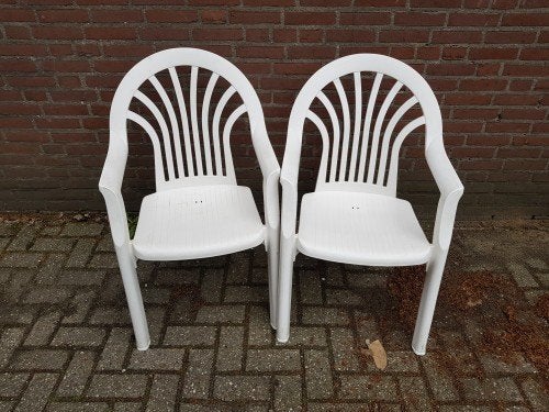 Hartman tuinstoelen, Ophalen, Gebruikt, Kunststof, Stapelbaar