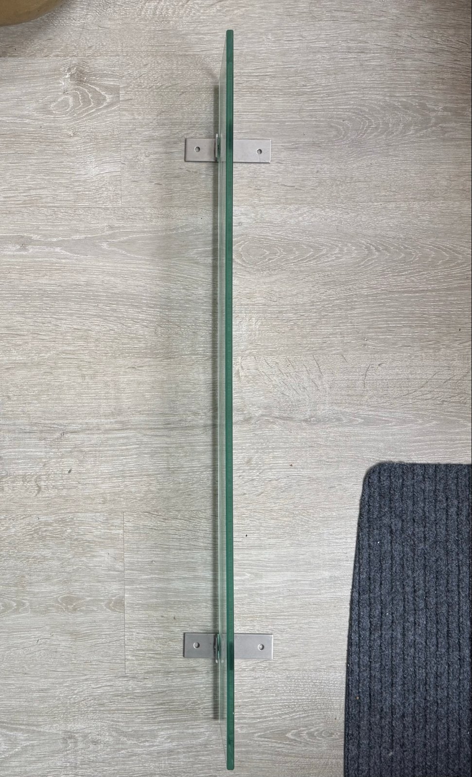 IKEA Glazen Plank 80x12 cm met Bevestiging, Ophalen of Verzenden, Zo goed als nieuw