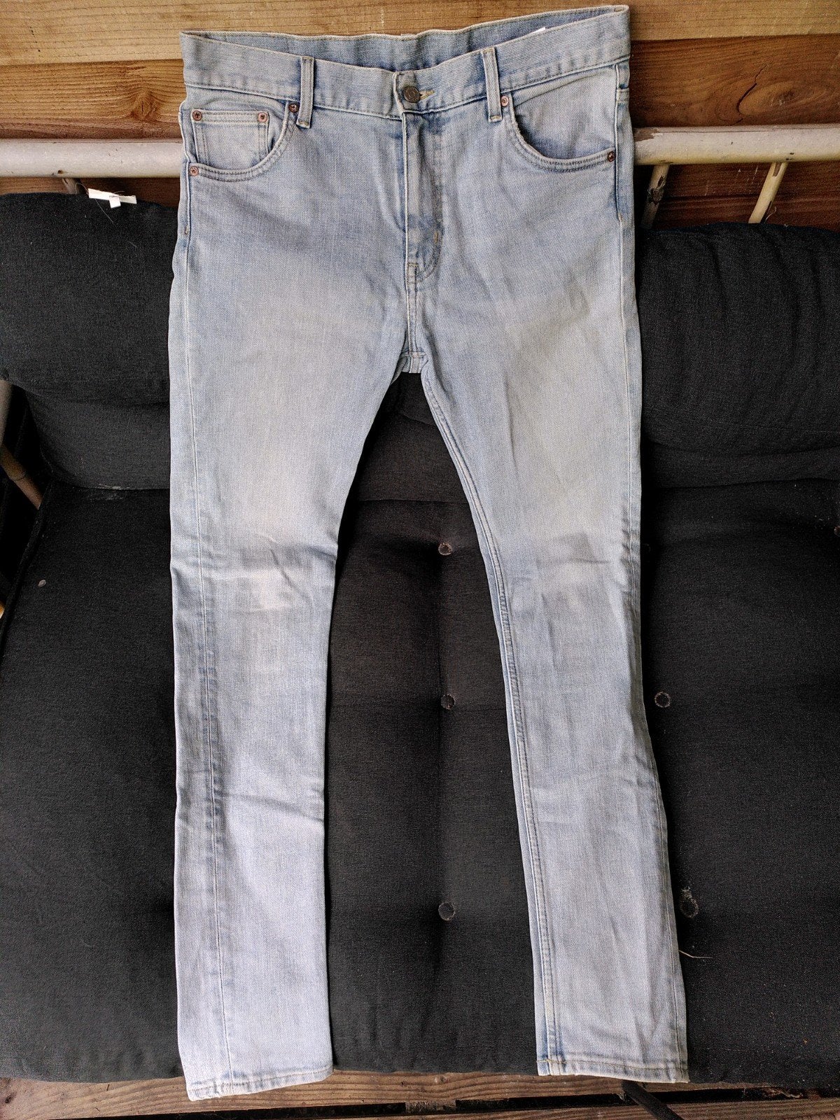 Weekday Form Jeans 32/34 - Lichtblauw, Blauw, W32 (confectie 46) of kleiner, Ophalen of Verzenden, Zo goed als nieuw