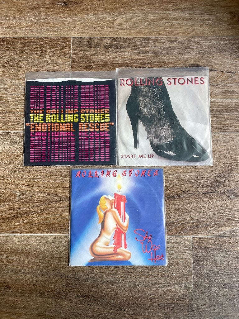 The Rolling Stones - 3x 7 inch singles, Gebruikt, Verzenden, 7 inch, EP