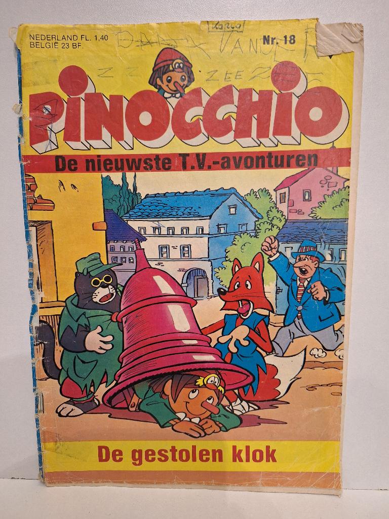 Pinocchio – Nr. 18: De gestolen klok, Boeken, Stripboeken, Eén stripboek, Ophalen of Verzenden, Gelezen