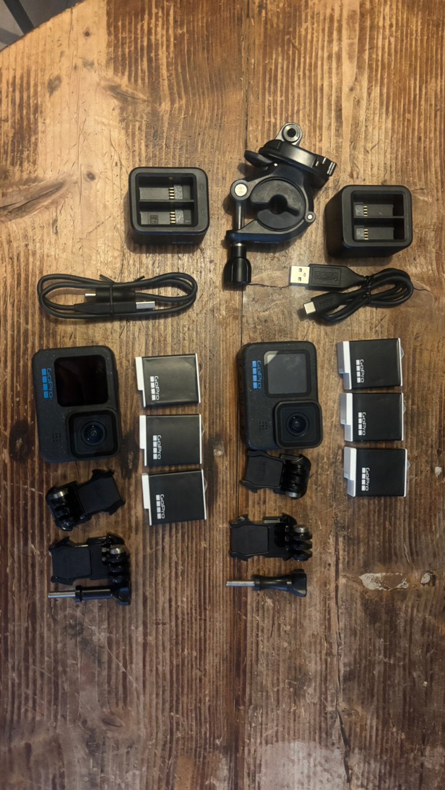 Complete GoPro Hero 12 Set (2 stuks + vele extra's!), Ophalen of Verzenden, Zo goed als nieuw, GoPro