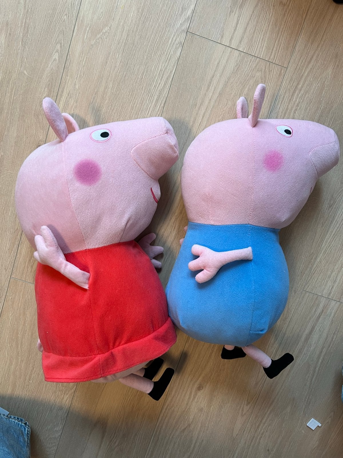 Peppa Pig en George knuffels, Gebruikt, Overige merken, Overige typen, Ophalen of Verzenden