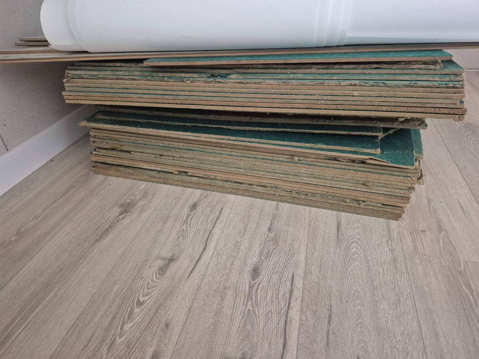 Groene ondervloerplaten voor vloeren, Ophalen, Overige materialen, Gebruikt, 50 tot 150 cm