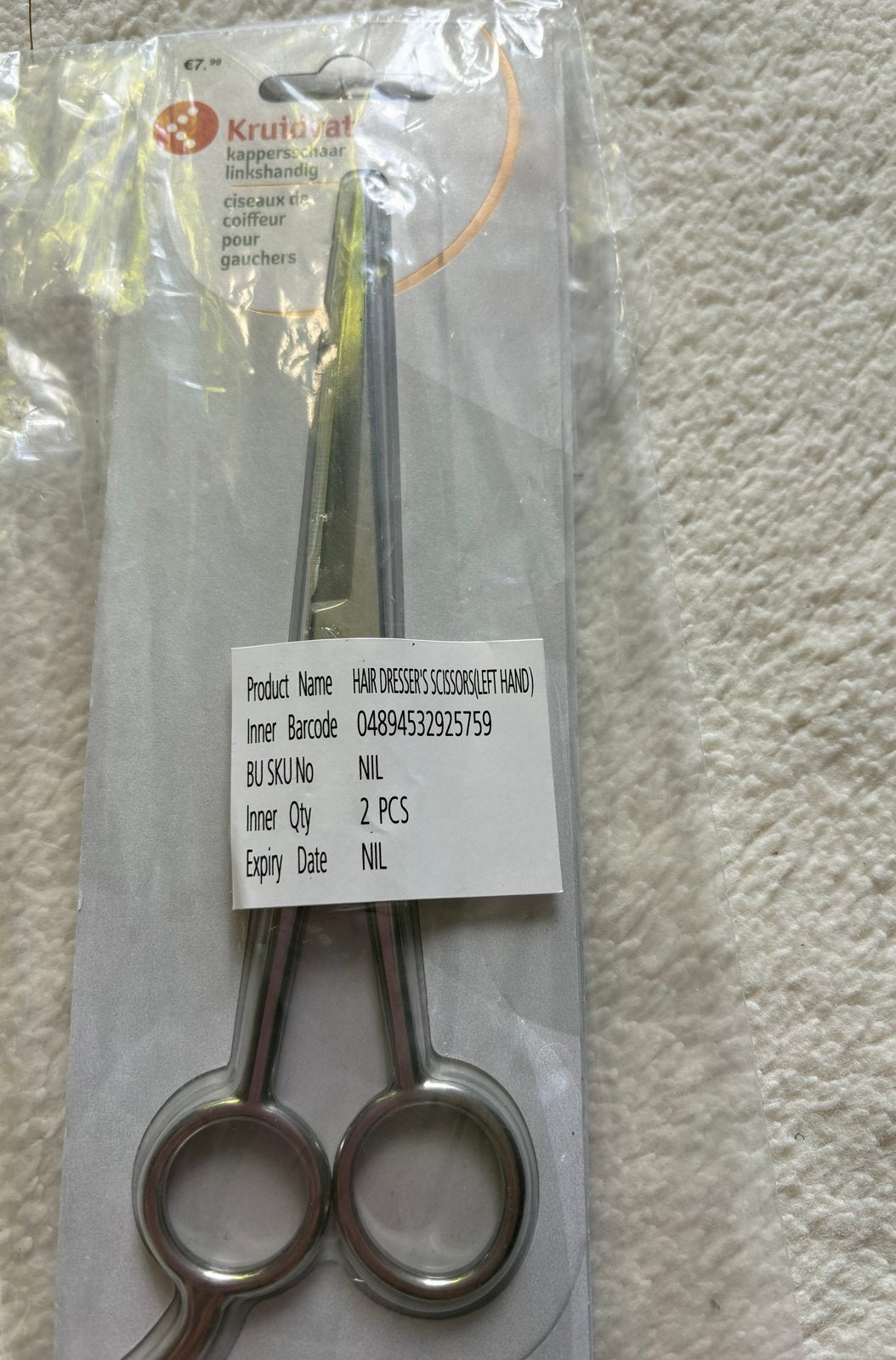Kruidvat Kappersschaar Linkshandig - Nieuw, Ophalen of Verzenden, Nieuw, Overige typen