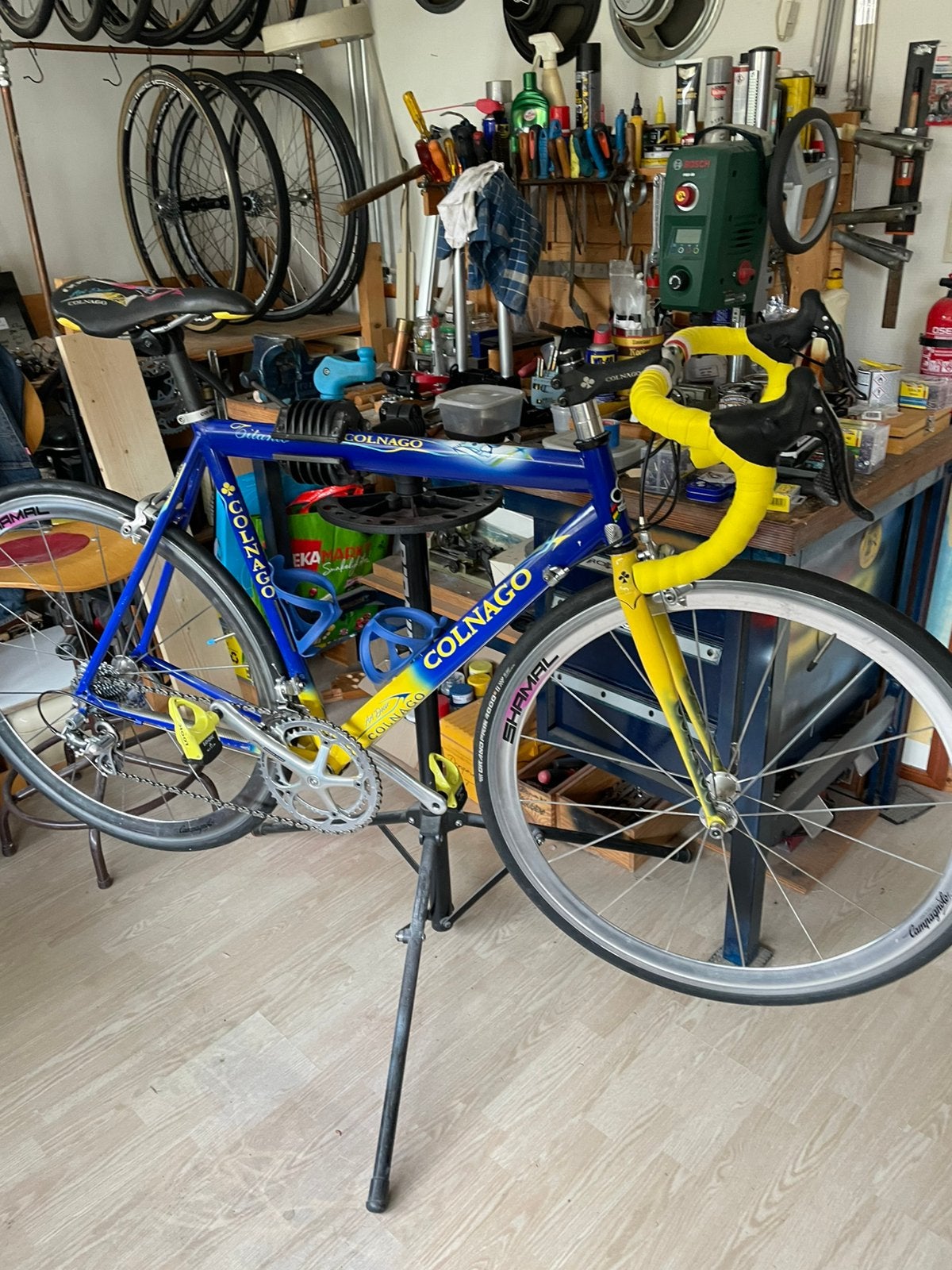 Colnago titanio. 10 sp. 56 cm., Gebruikt, 10 tot 15 versnellingen, Ophalen of Verzenden, 53 tot 57 cm