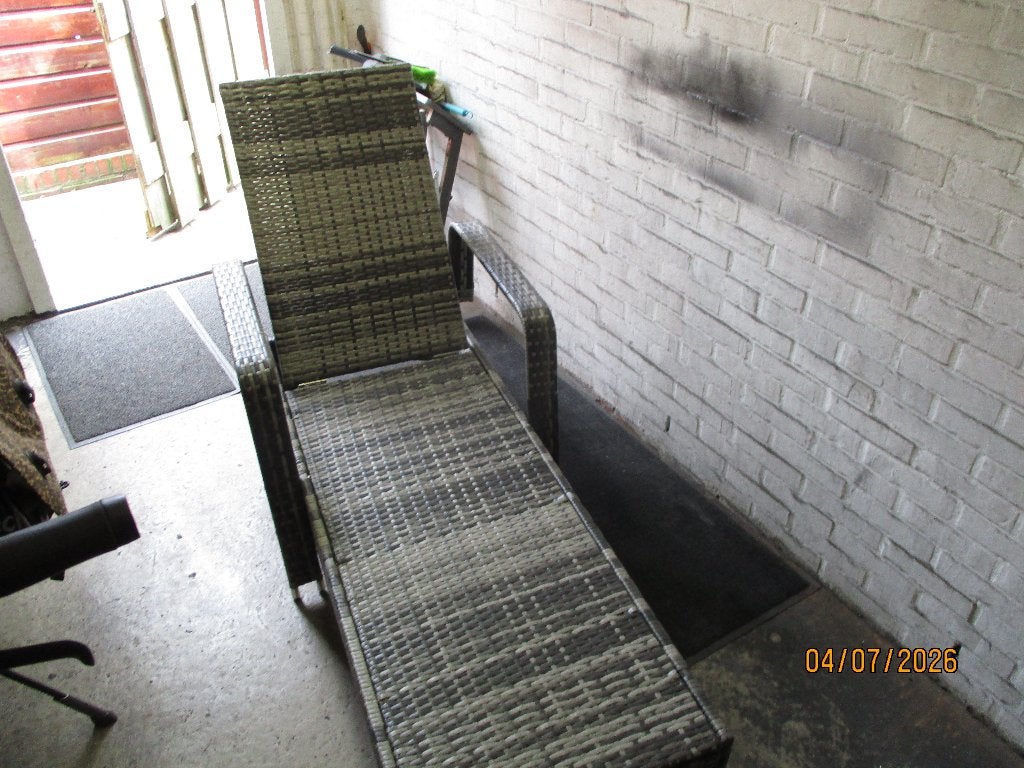 zgan wicker ligbed nooit gebruikt, Tuin en Terras, Ligbedden, Ophalen, Nieuw, Wicker, Verstelbaar