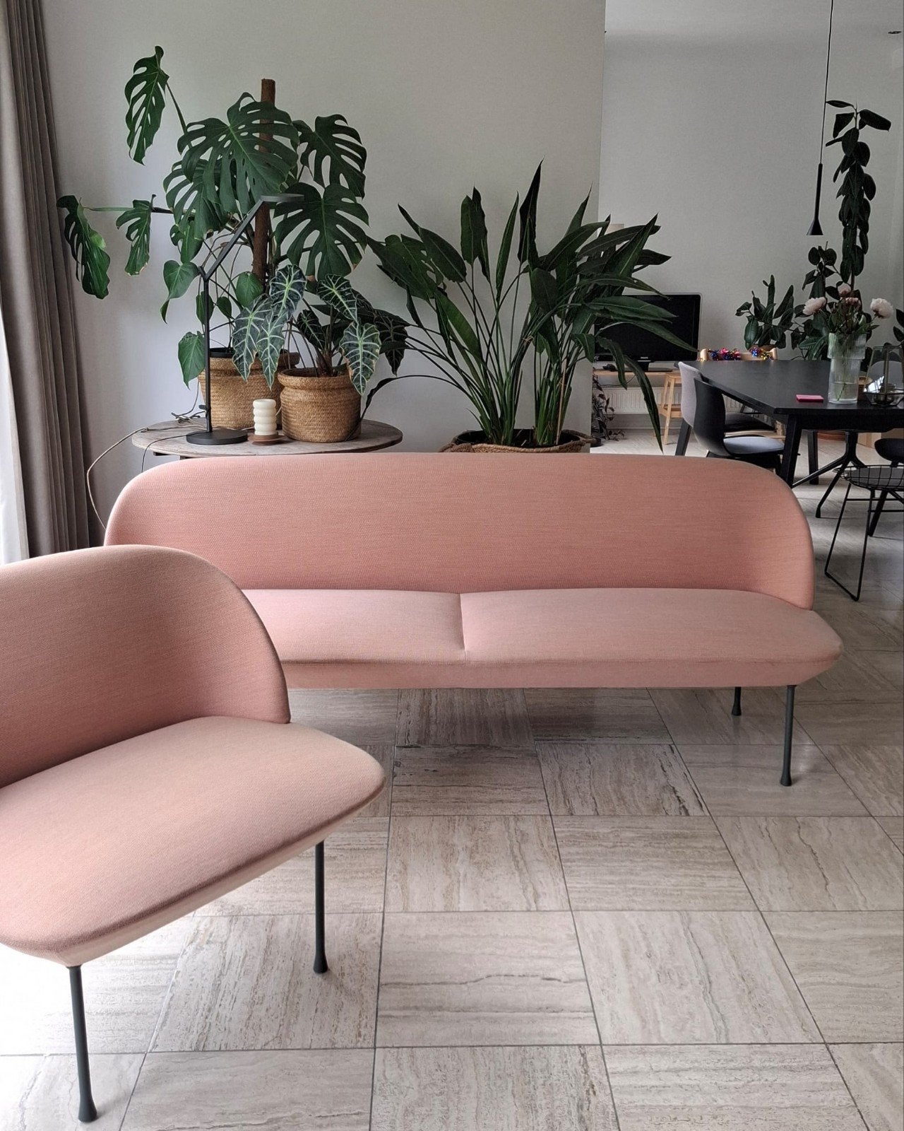 Design set Muuto Oslo sofa driezitter + fauteuil, Huis en Inrichting, Ophalen, Design, Driepersoons, 75 tot 100 cm