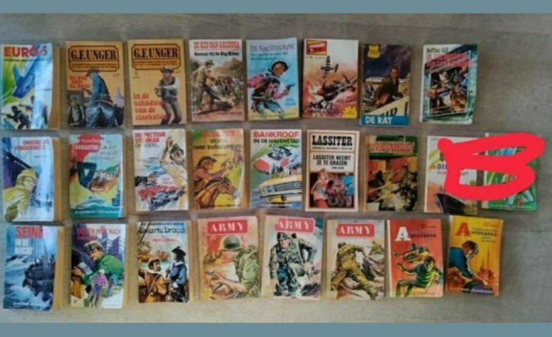 Pockets,ARMY,DISCUS,GF UNGER,oorlog,Western,misdaad,1960, Boeken, Meerdere stripboeken, Ophalen of Verzenden, Gelezen