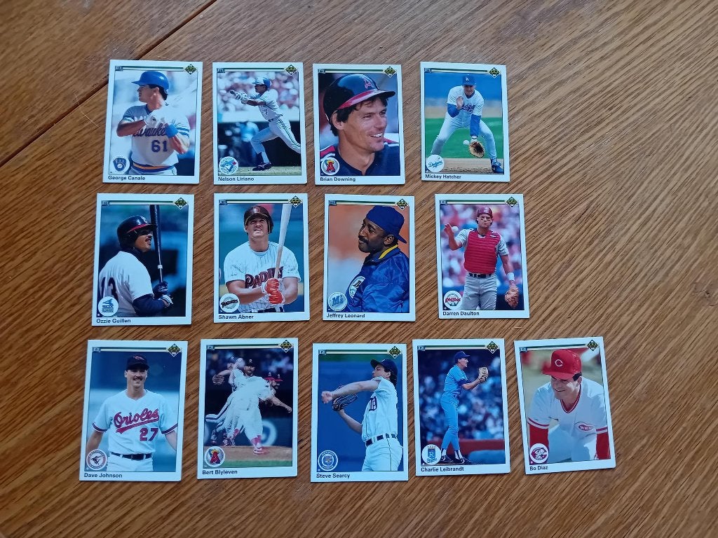 Honkbal - Baseball trading cards Upper Deck 1990 - 13 stuks, Ophalen of Verzenden, Zo goed als nieuw, Buitenlandse clubs, Poster, Plaatje of Sticker