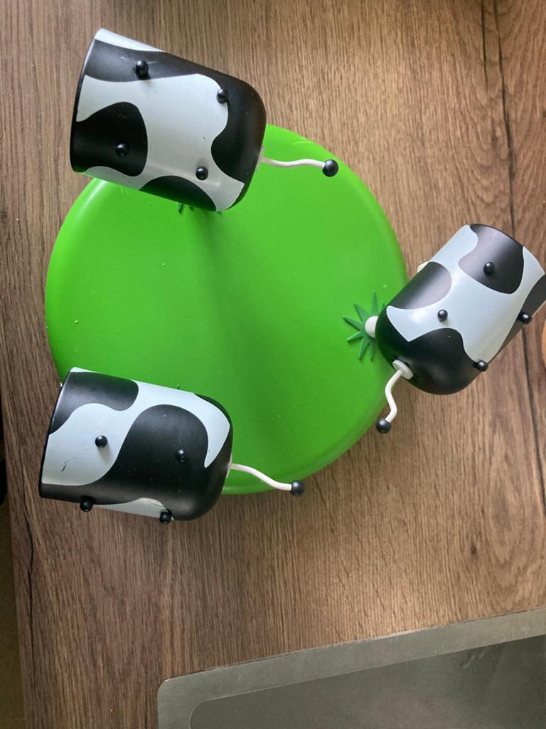 Leuke kinderlamp met koeien - Plafondlamp/Wandlamp, Ophalen, Gebruikt