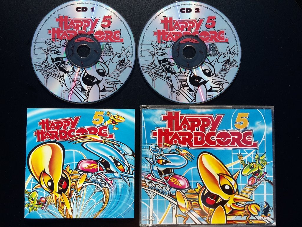 CD - Happy Hardcore 5 - Gabber Rave Thunderdome, Hardcore, Ophalen of Verzenden, Zo goed als nieuw, Verzamelalbum