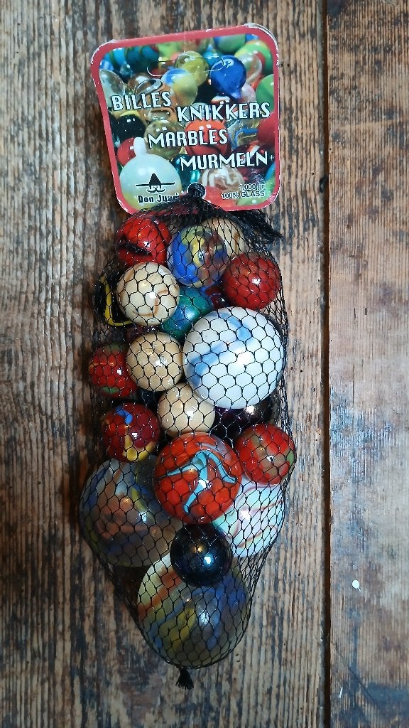 Don Juan knikkers 1 kilo diverse maten, Ophalen, Nieuw