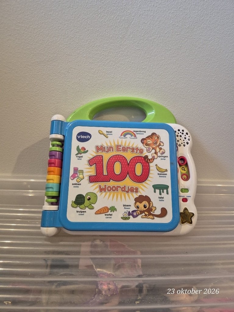 VTech Mijn Eerste 100 Woordjes, Ophalen of Verzenden, Zo goed als nieuw, 6 maanden tot 2 jaar