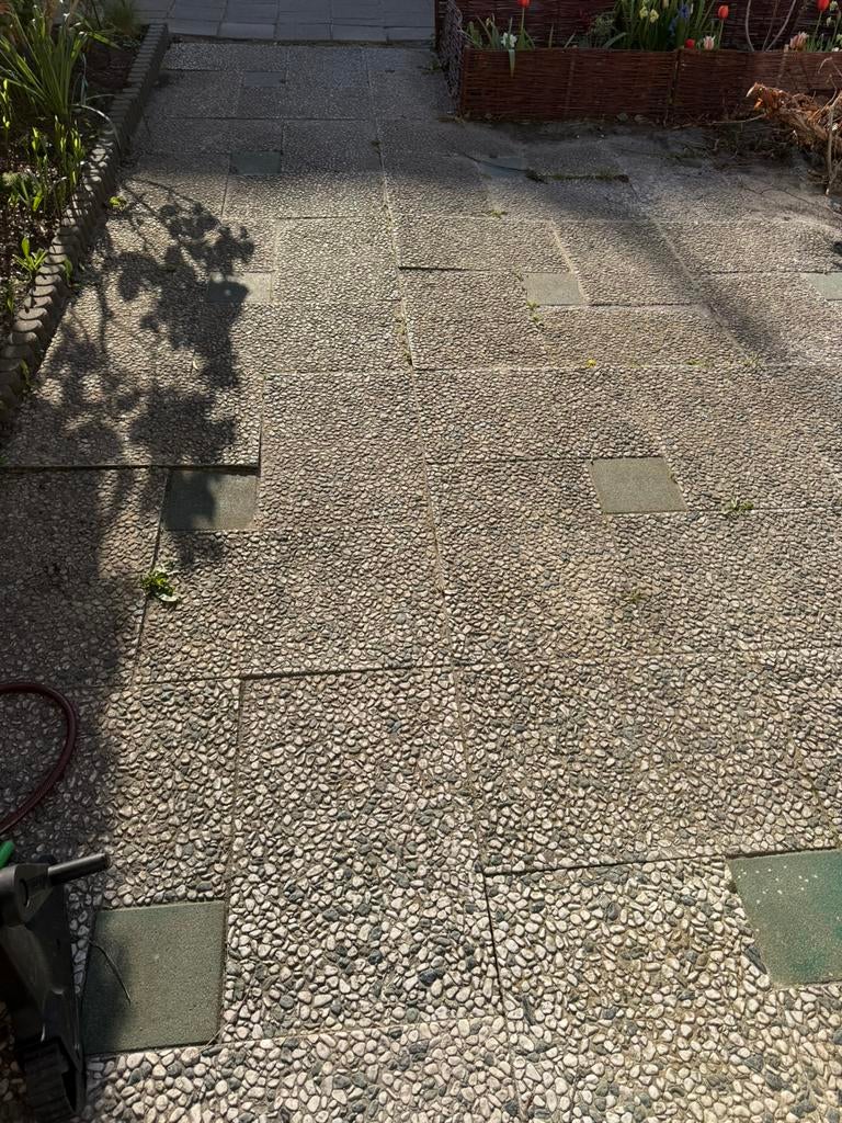 Gratis tuin tegels, Tuin en Terras, Tegels en Klinkers, Ophalen, Gebruikt, Beton, Terrastegels