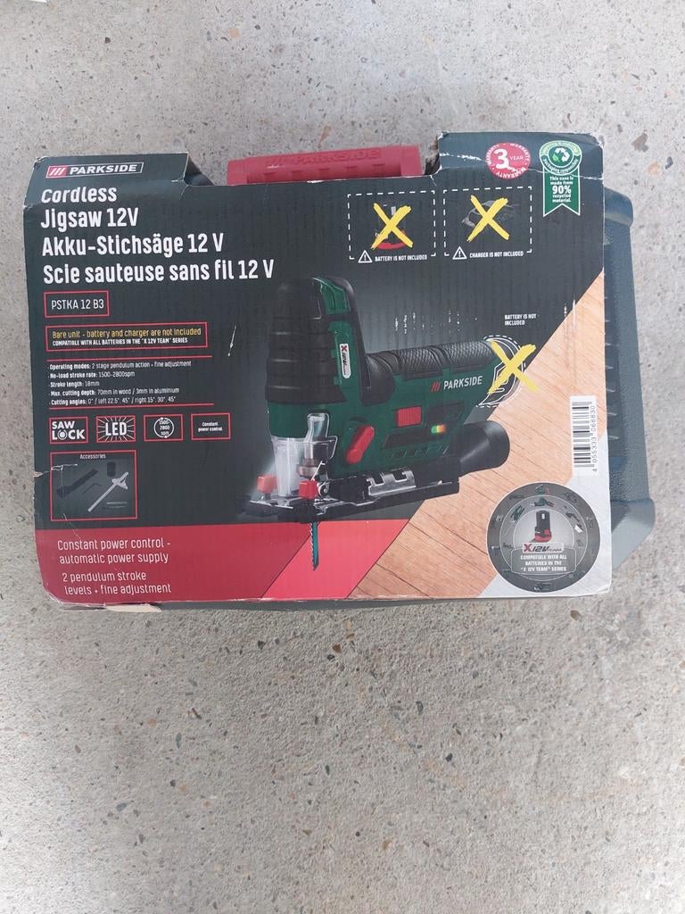 Parkside Accu Decoupeerzaag 12V PSTKA 12 B3, Ophalen