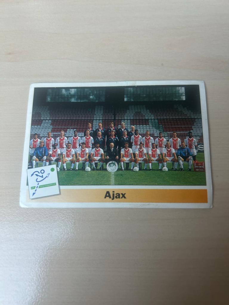 Ajax Voetbalplaatje Panini Voetbal 95 - Nummer 339, Ophalen of Verzenden, Gebruikt, Sticker