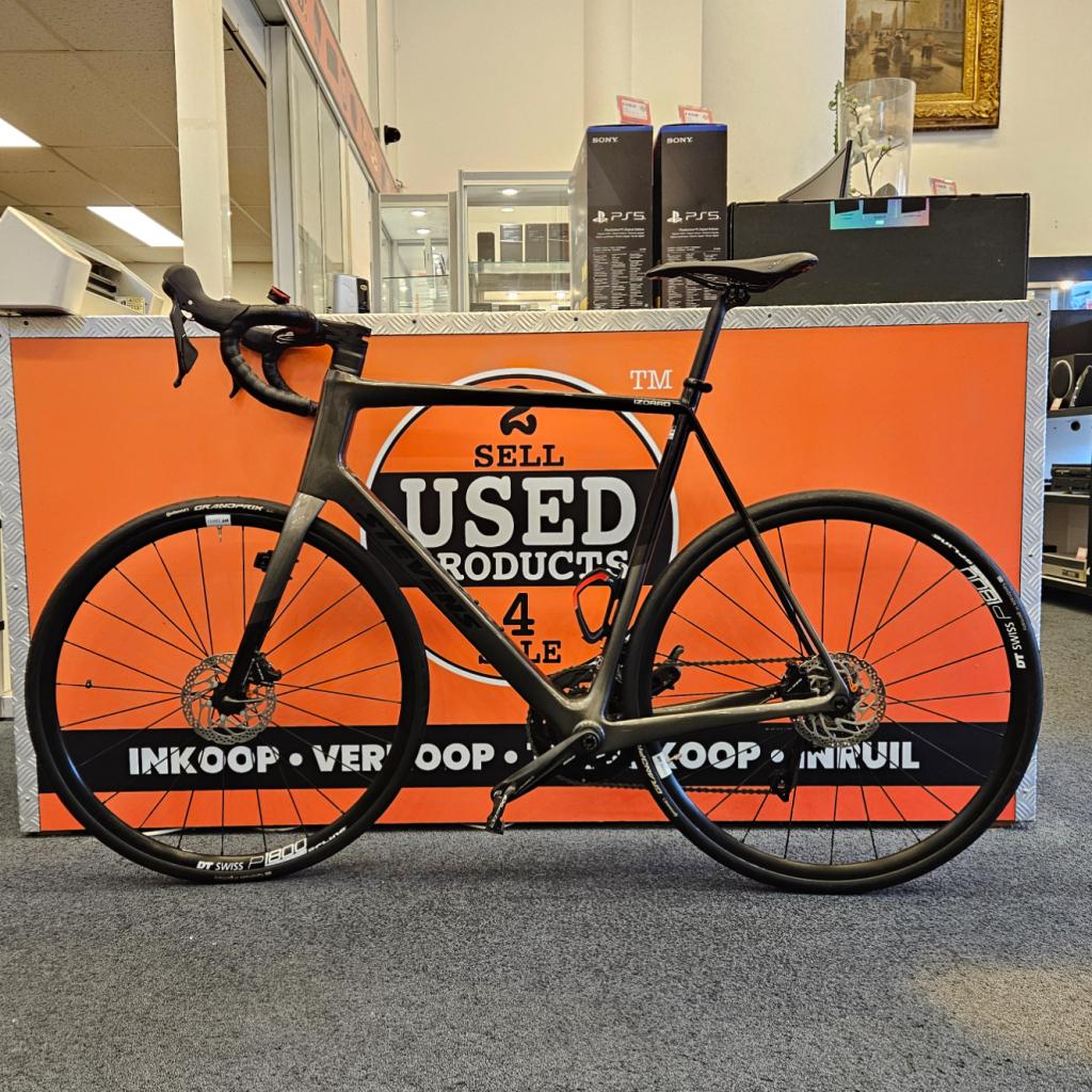Stevens Izoard Pro Disc 2023 Golden Grey Race Fiets Maat 62, Fietsen en Brommers, Fietsen | Racefietsen, Manfrotto, Zo goed als nieuw