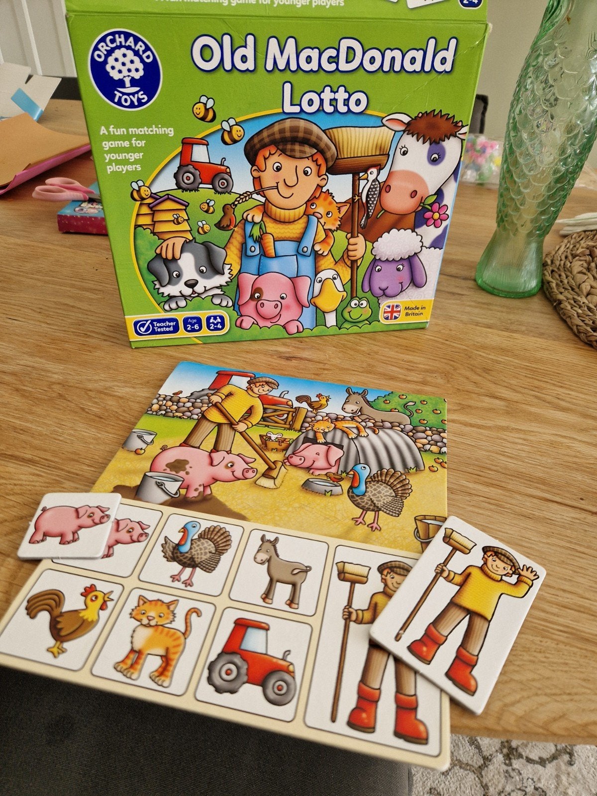 Old MacDonald Lotto - Leuk matching spel voor kinderen, Ophalen of Verzenden, Gebruikt, Puzzelen