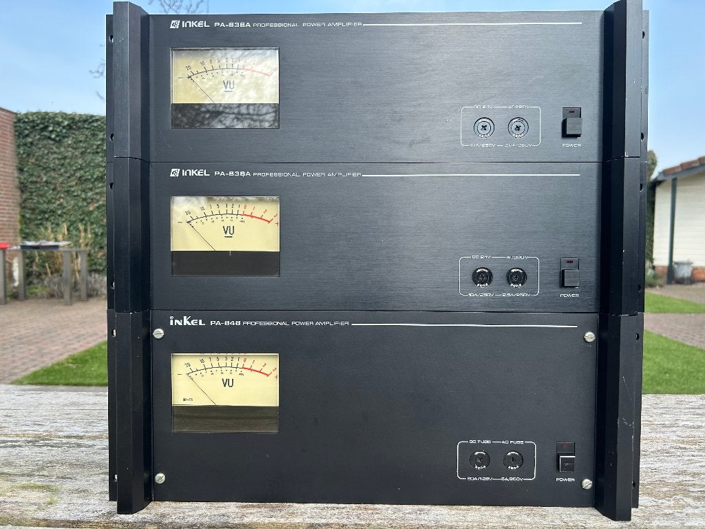 Inkel versterkers Mono prima werkend, 3 stuks (100V systeem), 120 watt of meer, Ophalen, Overige merken, Gebruikt