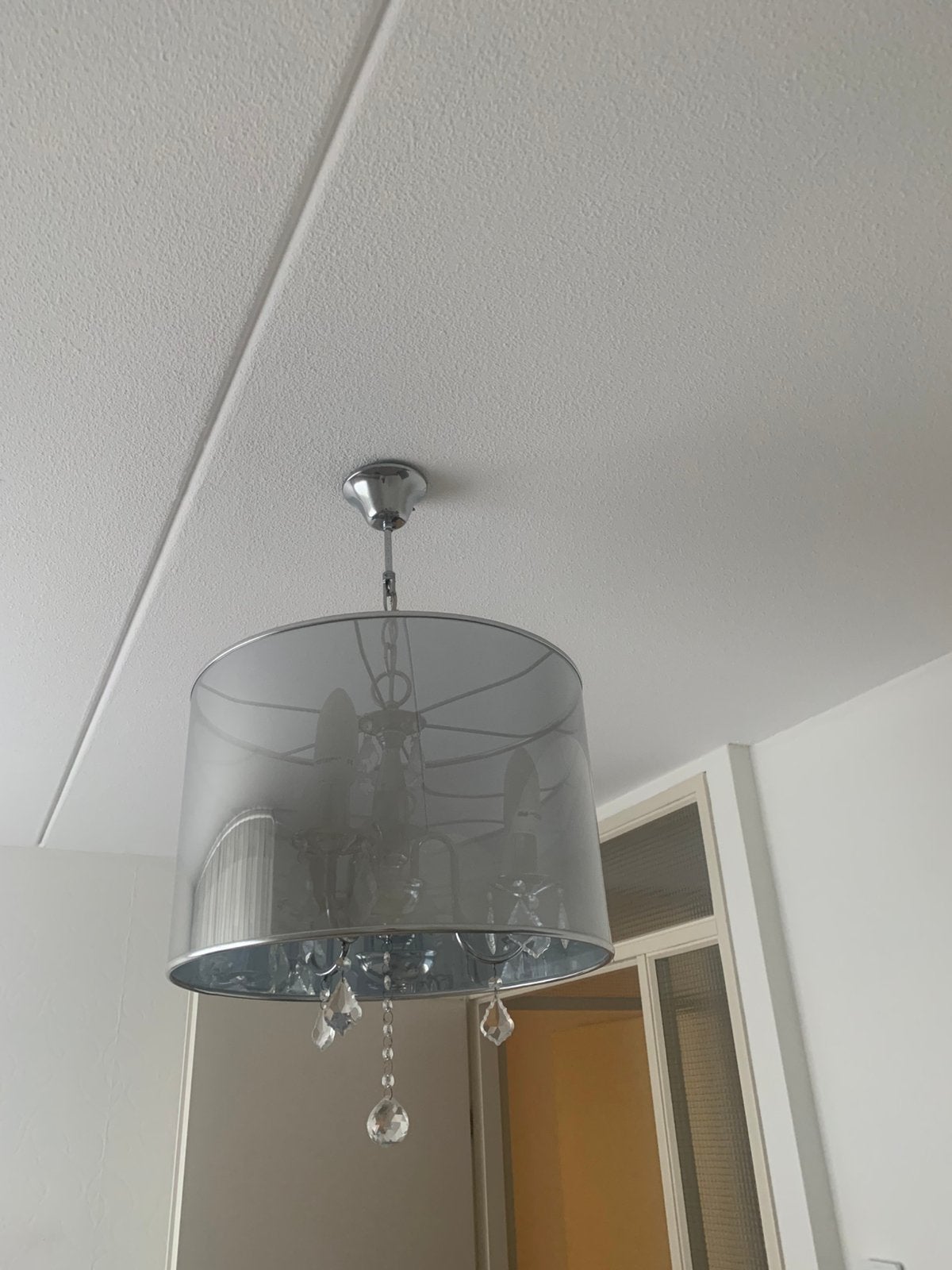 Hanglamp, kroonluchter, glas, Ophalen of Verzenden, Gebruikt