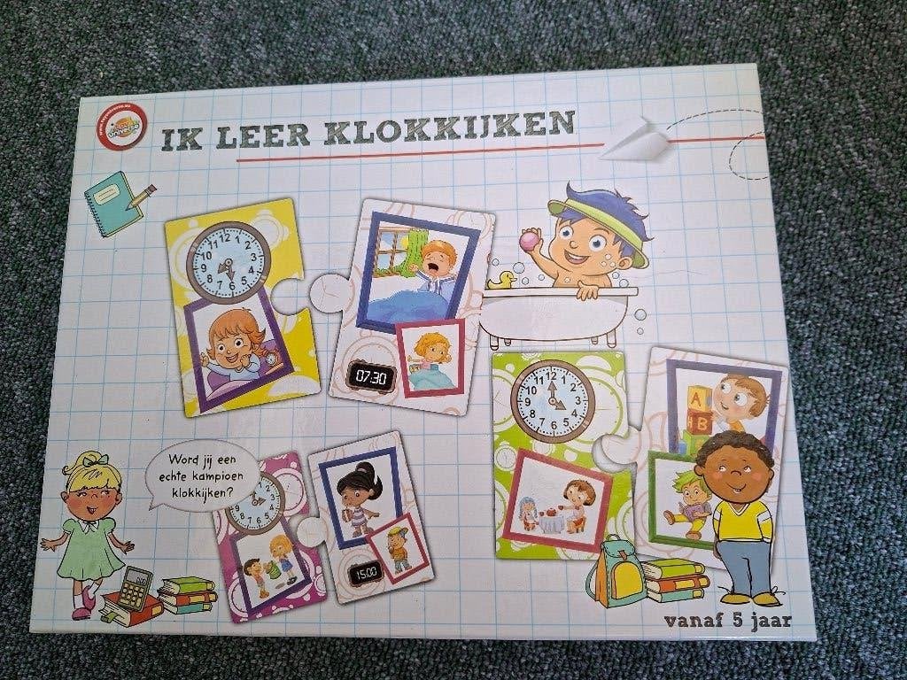 puzzelspel "Ik leer klokkijken", Ophalen of Verzenden, Nieuw, Puzzelen