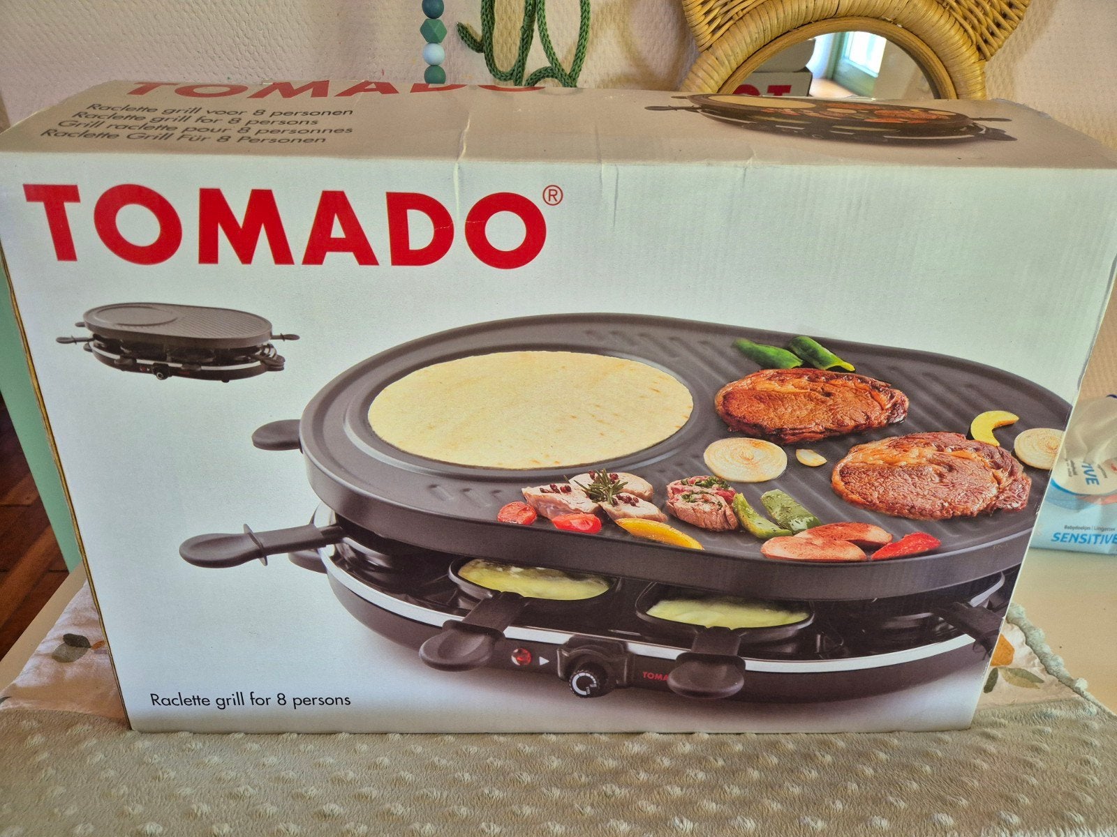 Tomado Raclette grill voor 8 personen - Nieuw in doos, Ophalen of Verzenden