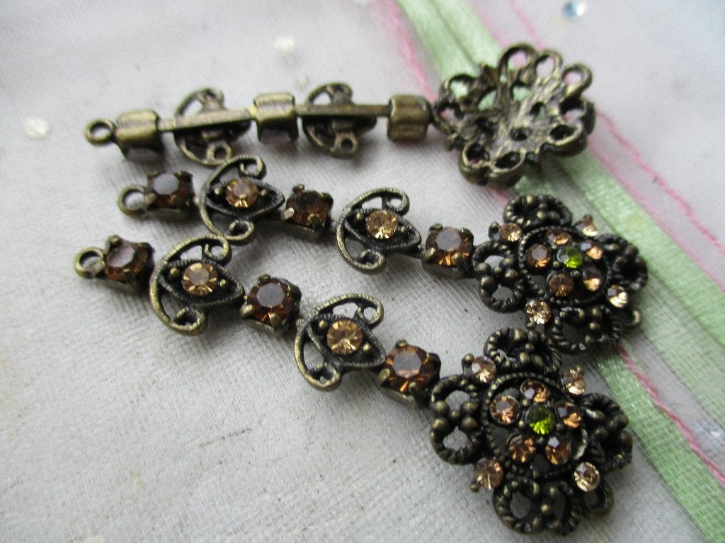 612/ bronzen rhinestone hangers, Ophalen of Verzenden, Nieuw, Hanger