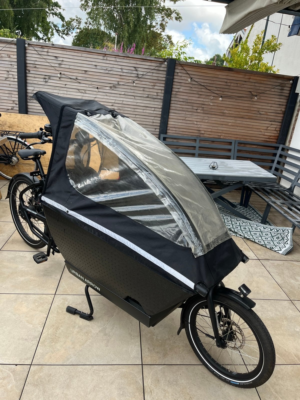 Regenhuif Urban Arrow bakfiets, Gebruikt, Ophalen, Overige merken, Huif