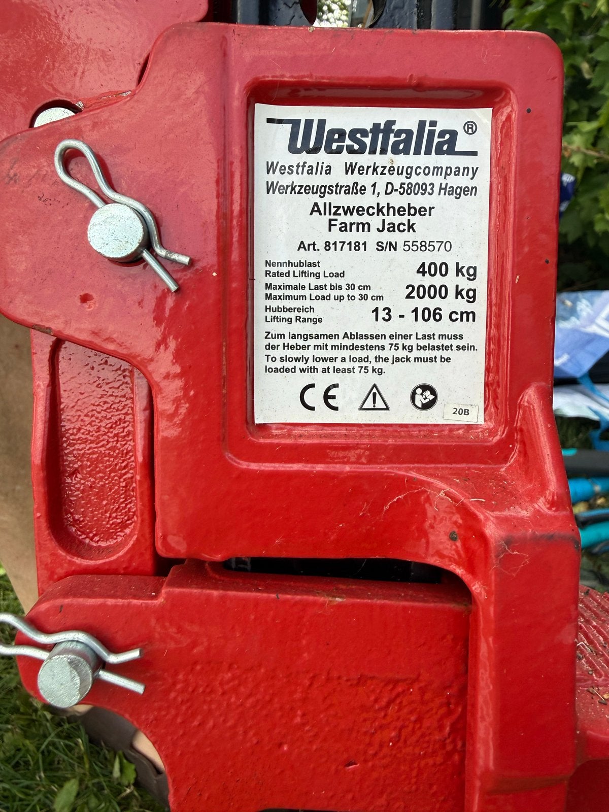 Westfalia Farm Jack - Robuuste Allesheffer, Ophalen of Verzenden, Gebruikt, Mechanisch, Schaarkrik
