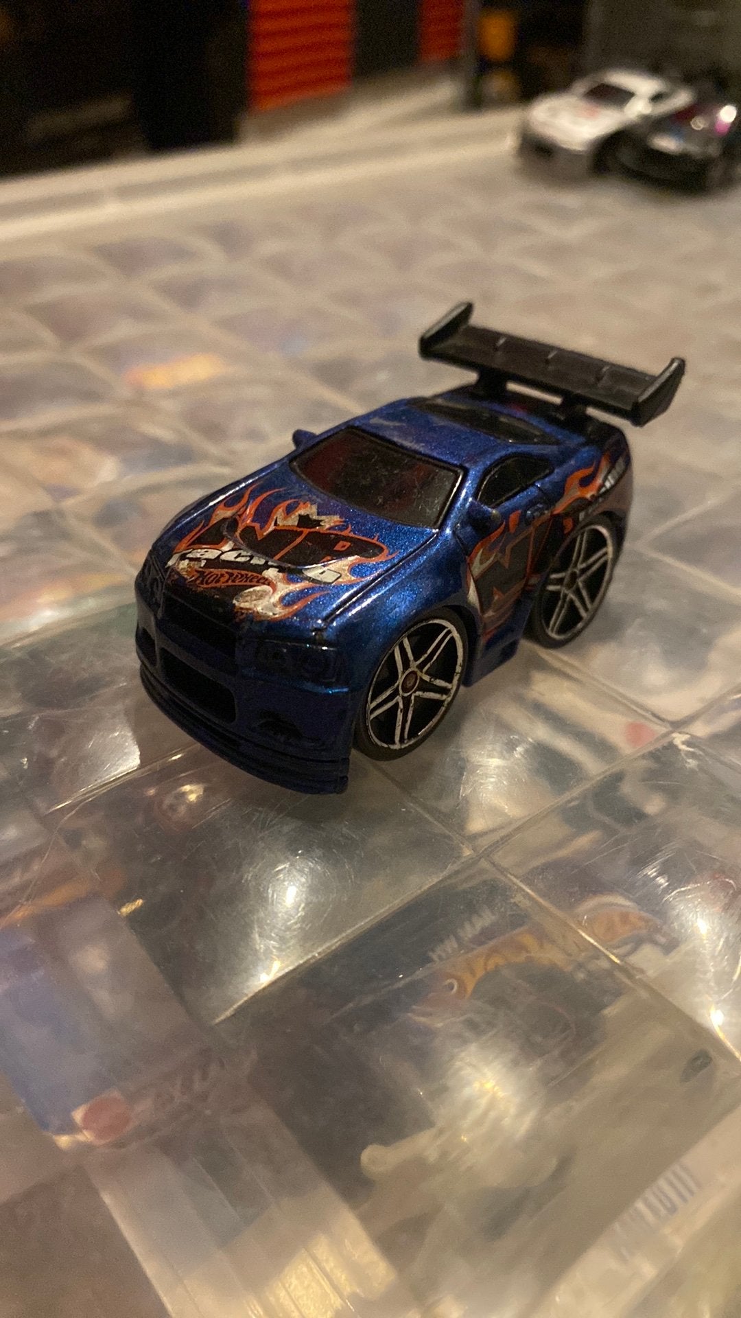 Tooned hot wheels nissan skyline, Ophalen of Verzenden, Zo goed als nieuw, Auto