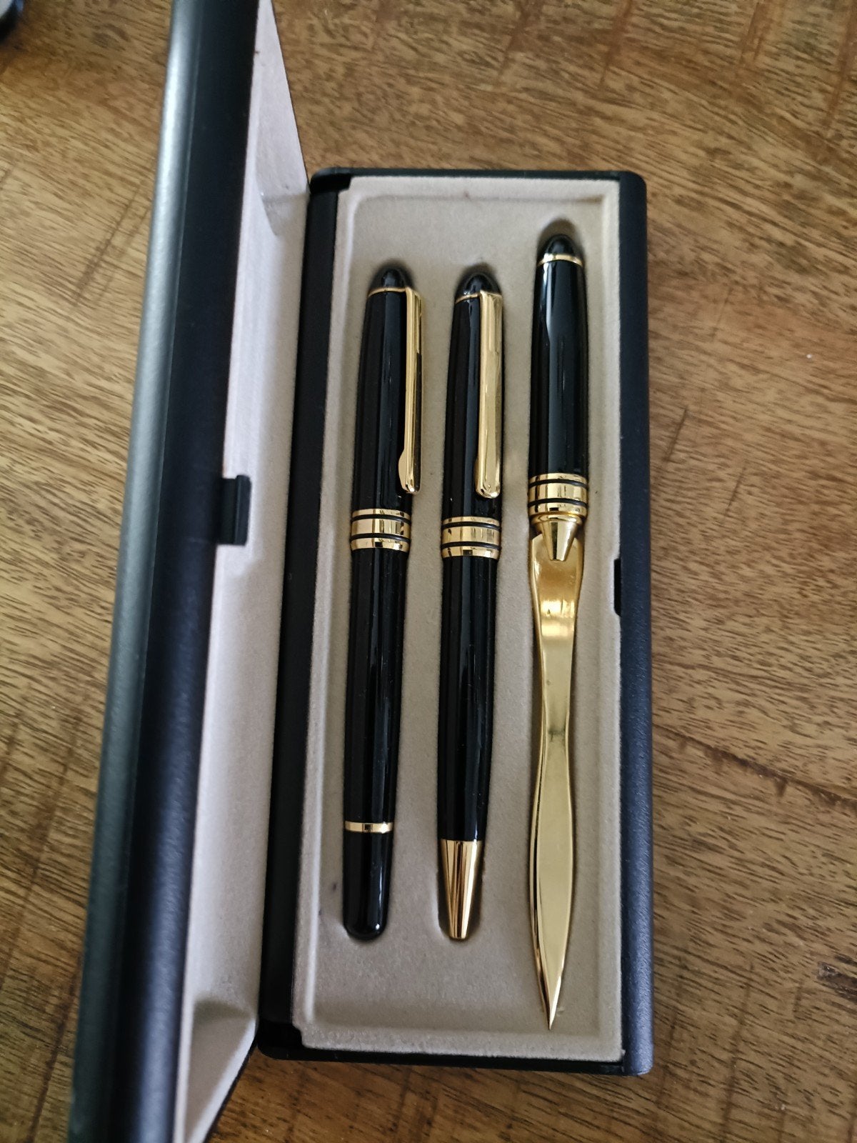 vergulde bureaucadeauset, Ophalen of Verzenden