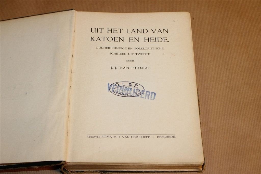 Uit het Land van Katoen en Heide — Twentse Folklore [1922], Ophalen of Verzenden, Gelezen