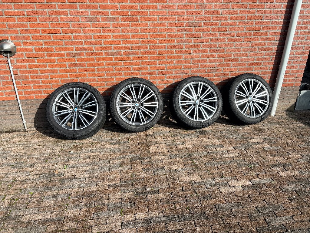 BMW style 790m velgen met winterbanden, Ophalen, 18 inch, Gebruikt, Velg(en)