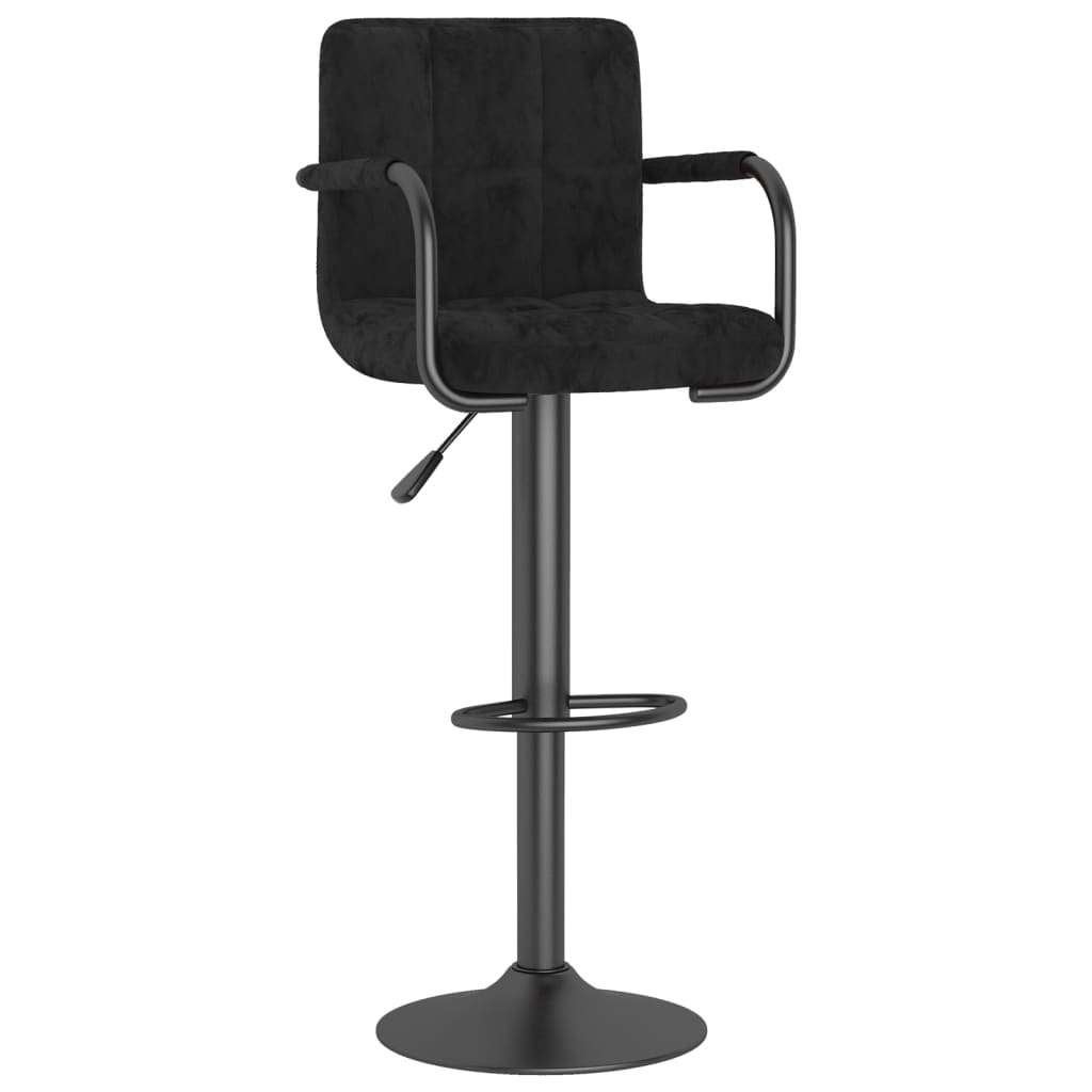 2 st Barkrukken barkruk fluweel zwart GRATIS VERZONDEN!, Verzenden, 60 tot 90 cm, Nieuw, Nvt