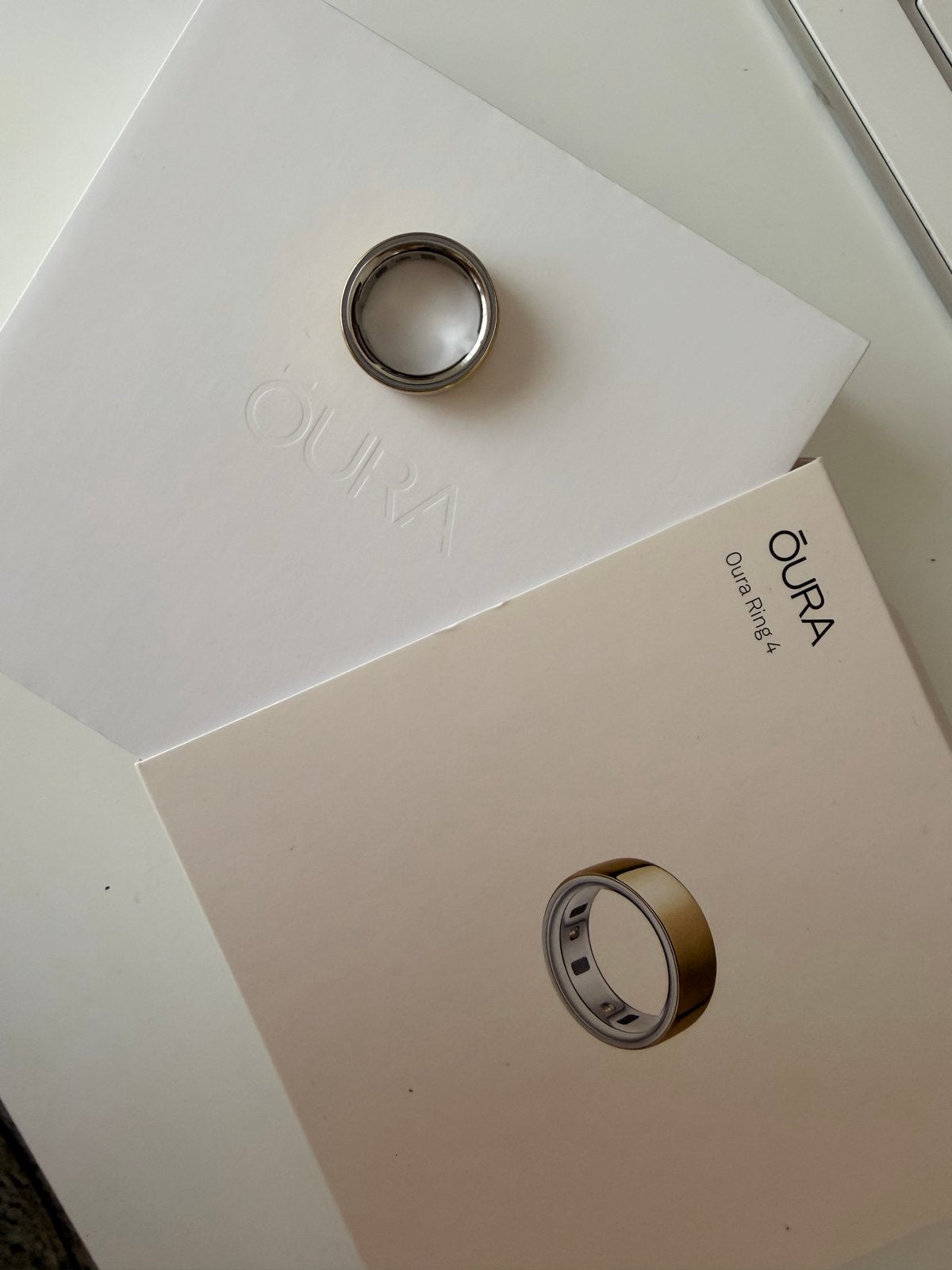 Oura Ring Goud Gen 4 Maat 7, Overige materialen, Ophalen of Verzenden, Zo goed als nieuw, 17 tot 18