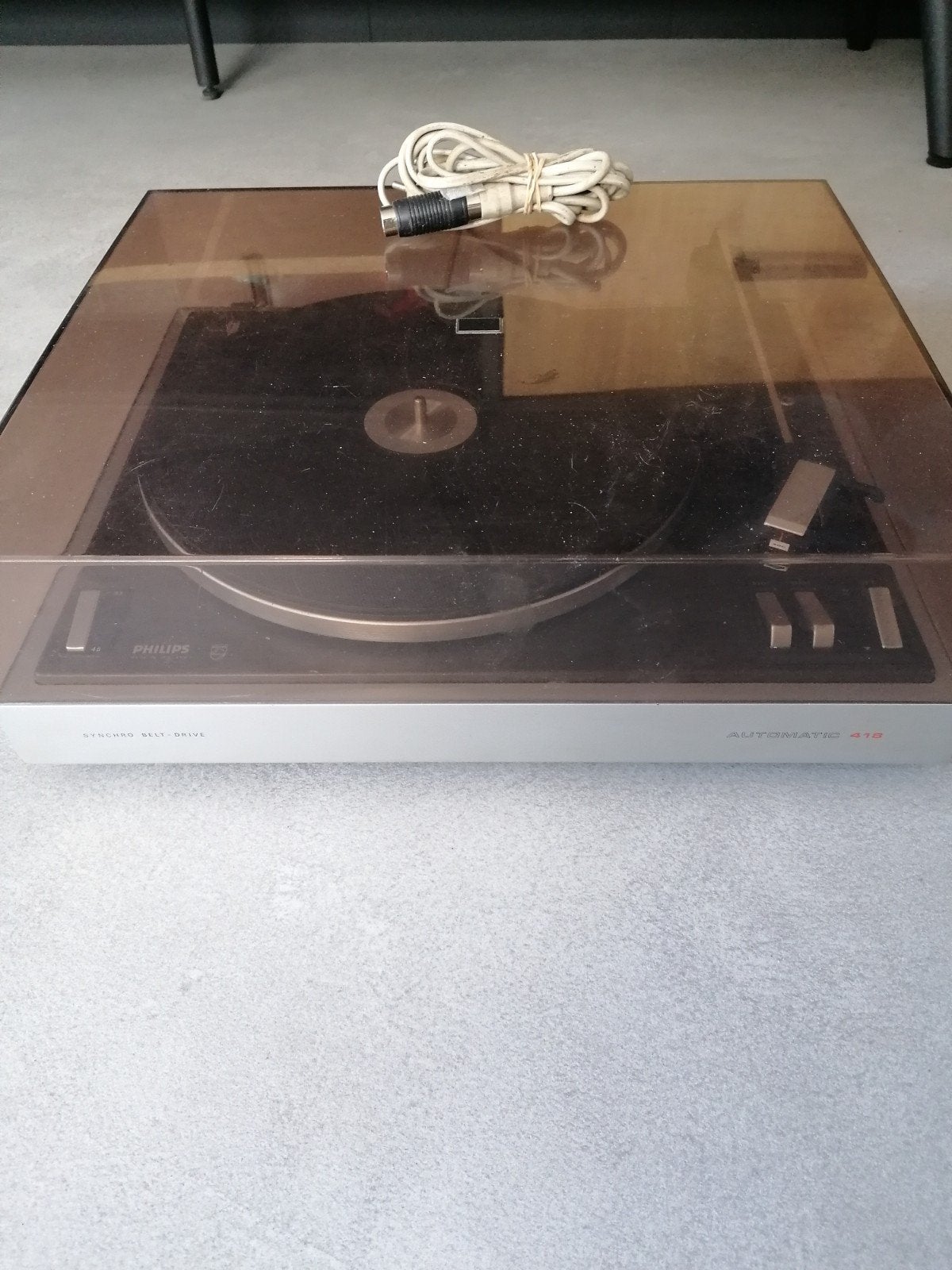Philips Automatic 418 Synchro Belt Drive Platenspeler pickup, Audio, Tv en Foto, Platenspelers, Ophalen of Verzenden, Gebruikt