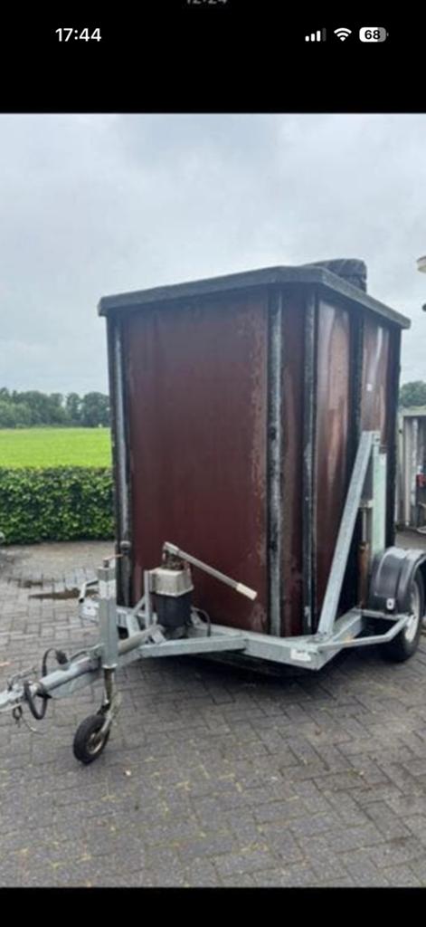 Haspel aanhanger met afzetbare opslag container, Auto diversen, Aanhangers en Bagagewagens, Ophalen, Gebruikt, ., .