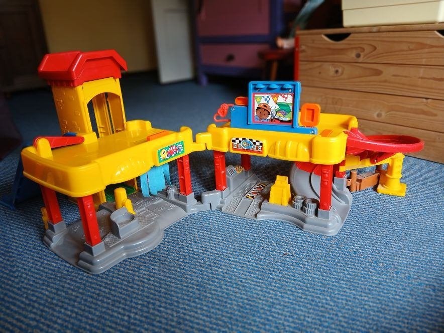 Fisher-Price garage, Ophalen, Gebruikt, Speelset