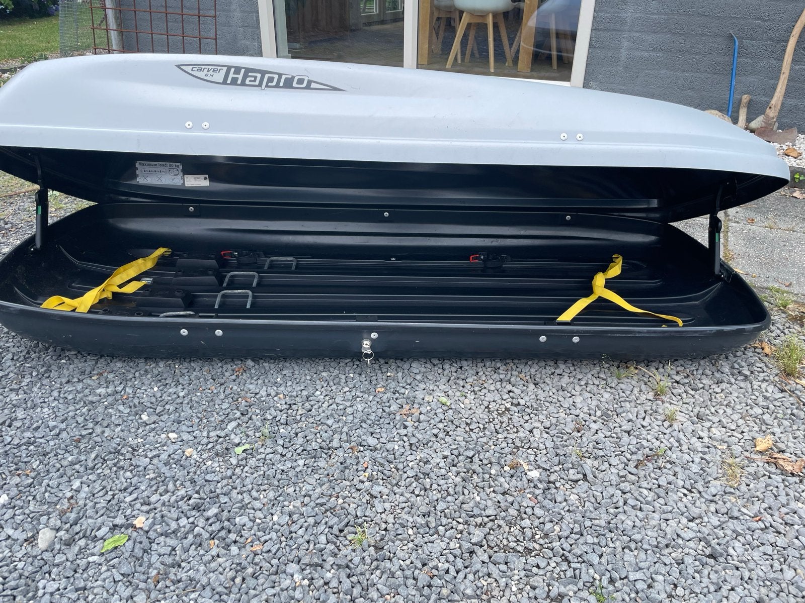 Hapro Carver 6.4 Dakkoffer - Grijs/Antraciet, Auto diversen, Dakkoffers, Ophalen, Gebruikt