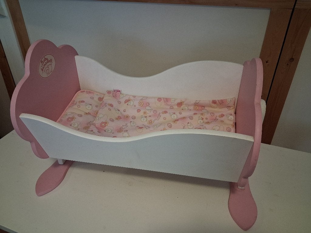 Houten poppenwieg Baby Annabell, Kinderen en Baby's, Ophalen, Gebruikt, Babypop