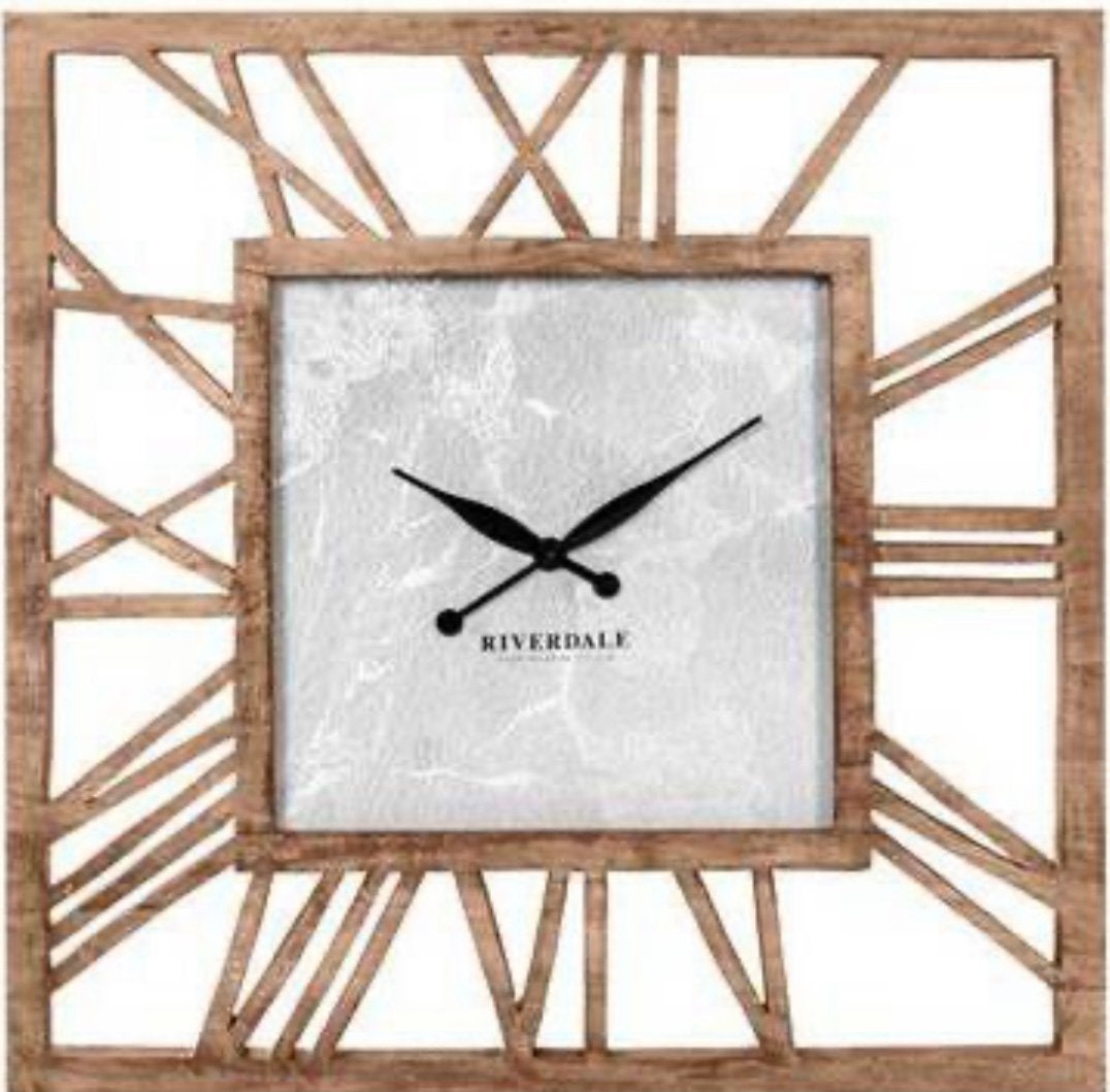 Riverdale wandklok, Huis en Inrichting, Woonaccessoires | Klokken, Ophalen, Zo goed als nieuw, Wandklok