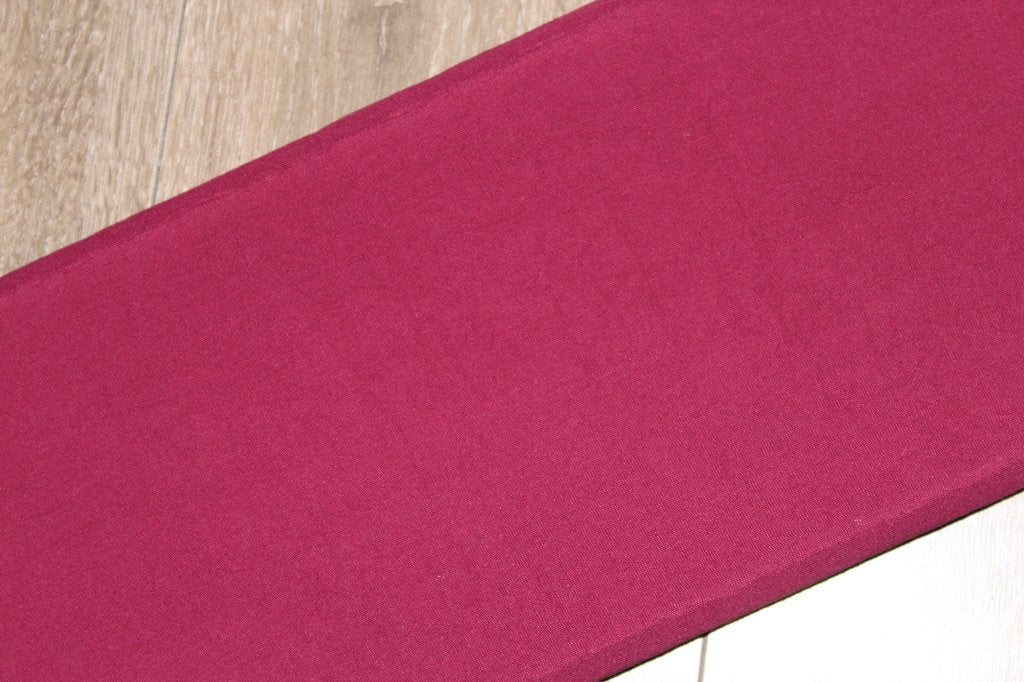 Rol 100% nylon / katoen look stof - paars/rood #1128, Overige materialen, 120 cm of meer, Nieuw, Ophalen of Verzenden