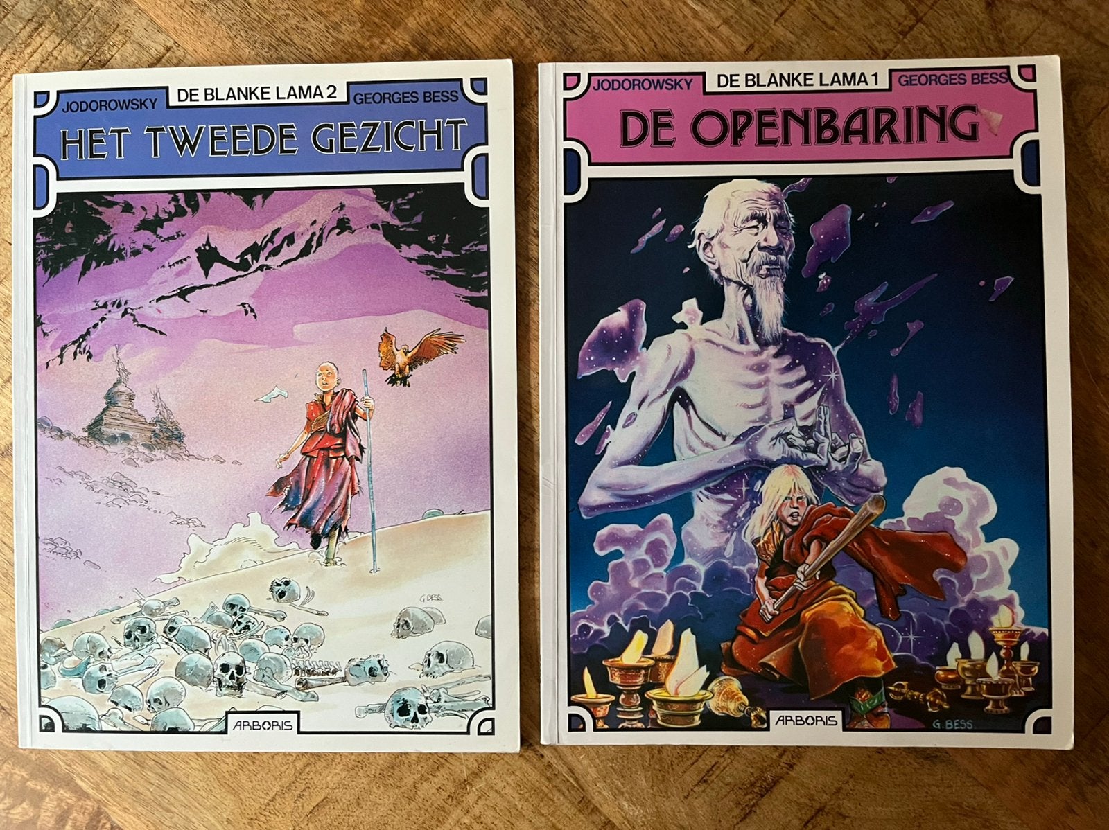 De Blanke Lama 1&2 1e druk, Boeken, Meerdere stripboeken, Ophalen of Verzenden, Gelezen