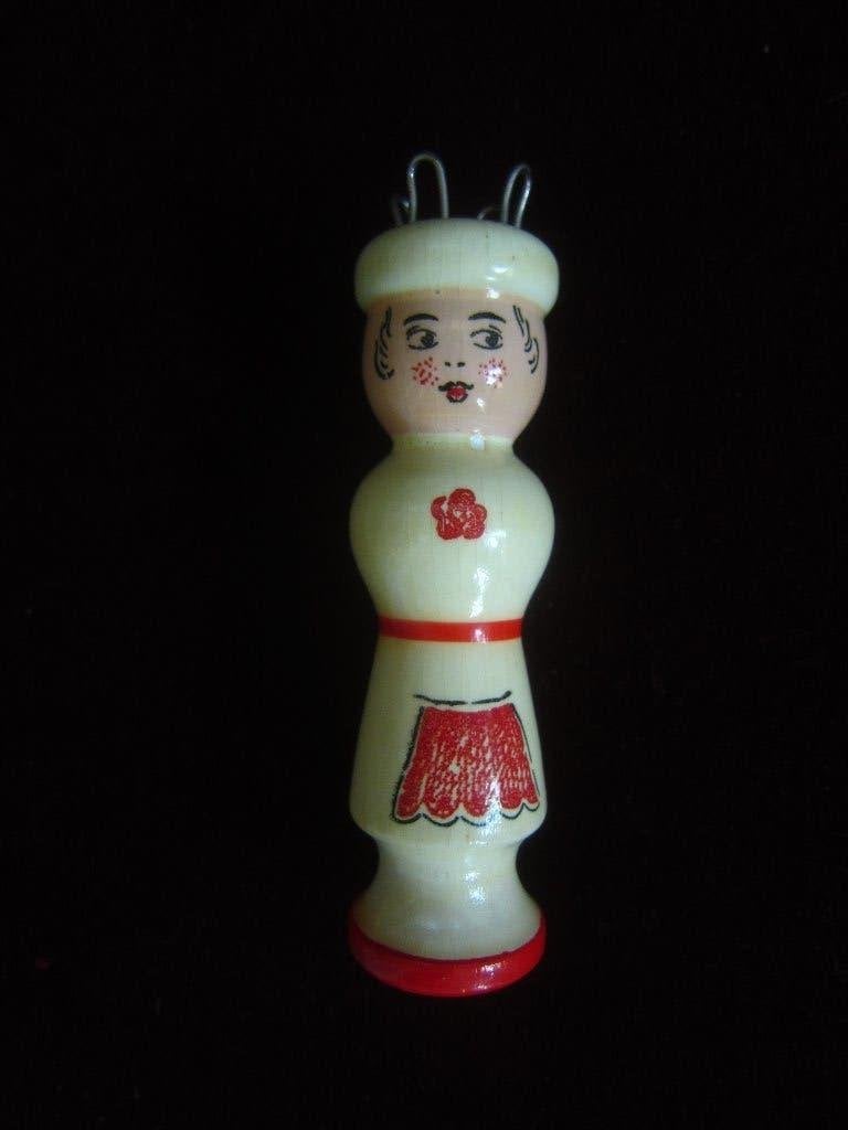 punniken schattig punnikpopje poppetje creme met shortje, Overige thema's, Gereedschap of Toebehoren, Meerkleurig, Zo goed als nieuw