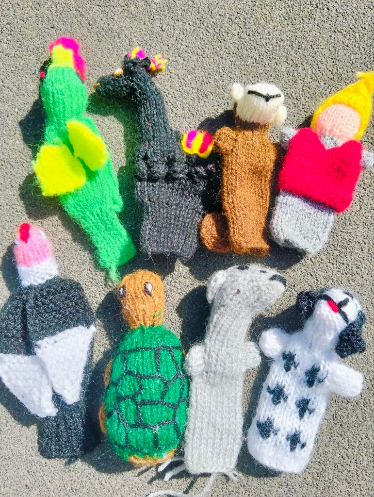 Originele gebreide Vingerpoppetjes uit Peru, Ophalen of Verzenden, Nieuw