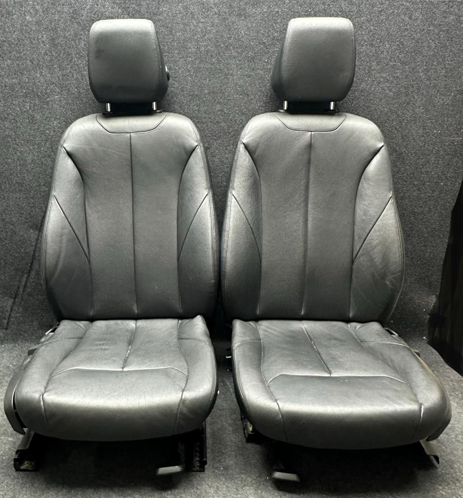 BMW F30 3 serie leder zwart stoelverwarming, Gebruikt, Eu, Ophalen of Verzenden, BMW