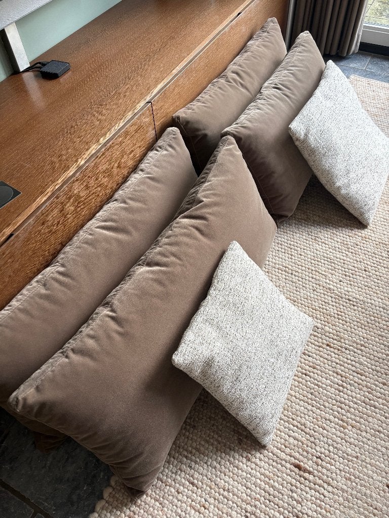 Nieuwe Set Sierkussens en Lendenkussens -  Merk Table du Sud, Overige merken, Bruin, Verzenden, Vierkant