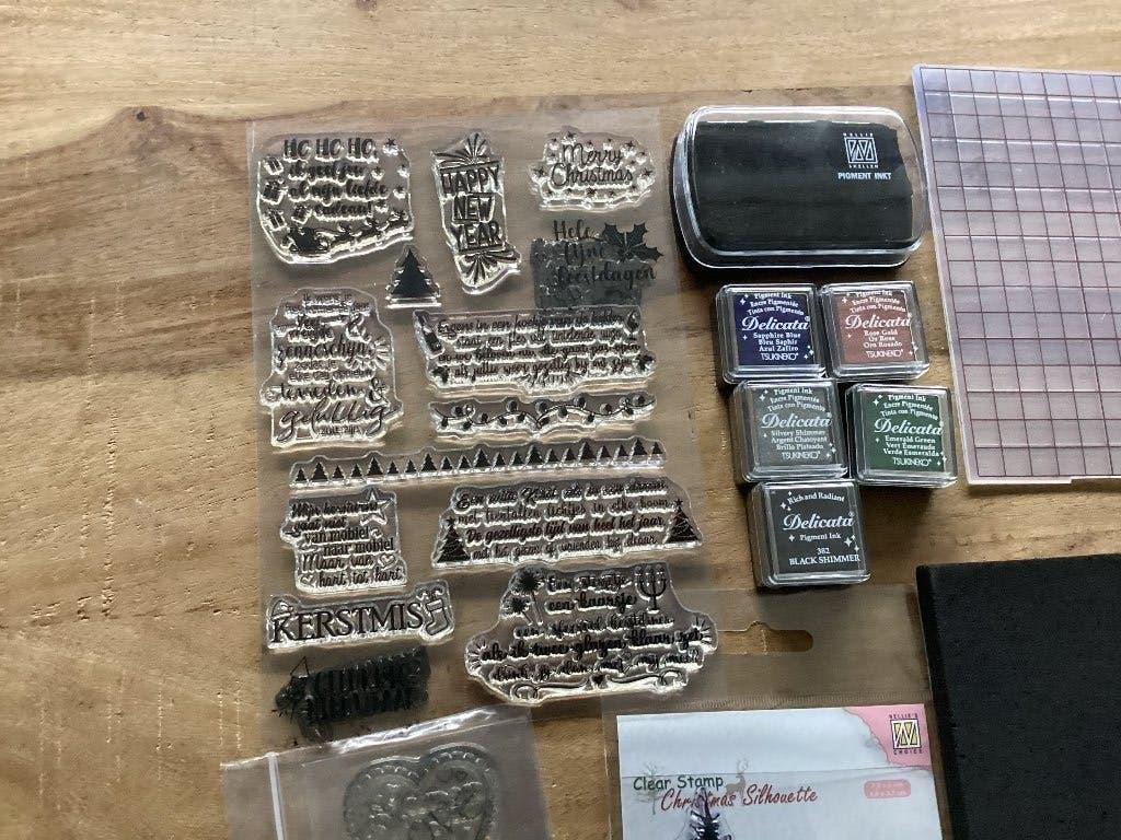 Hobby spullen, clear stamps potloden etc, Ophalen of Verzenden, Nieuw